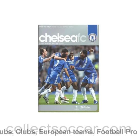 2006 - Chelsea v Levski Sofia official programme 05/12/2006