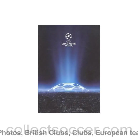 2006 - Levski Sofia Bulgaria v Chelsea menu 27/09/2006