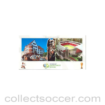 2006 World Cup Germany postcard Kaiserslautern Stadium and city