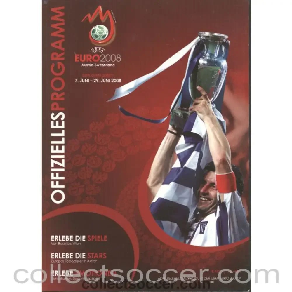 2008 European Championship Tournament Programme - German Language edition - Collect Soccer