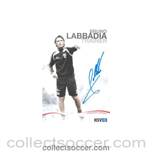 2009 - Hamburg Bruno Labbadia - Trainer originally signed card of Season 2009-2010