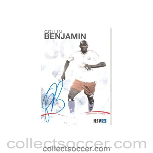 2009 - Hamburg Collin Benjamin originally signed card of Season 2009-2010