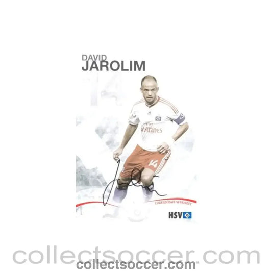 2009 - Hamburg David Jarolim originally signed card of Season 2009-2010