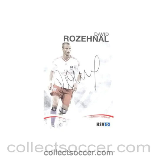 2009 - Hamburg David Rosehnal originally signed card of Season 2009-2010