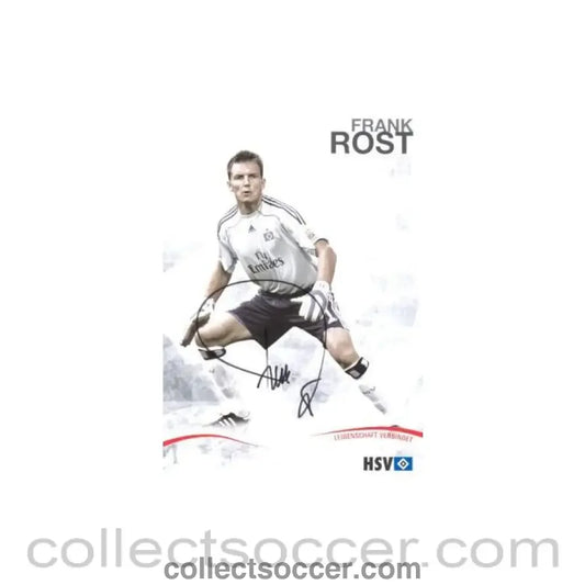 2009 - Hamburg Frank Rost originally signed card of Season 2009-2010