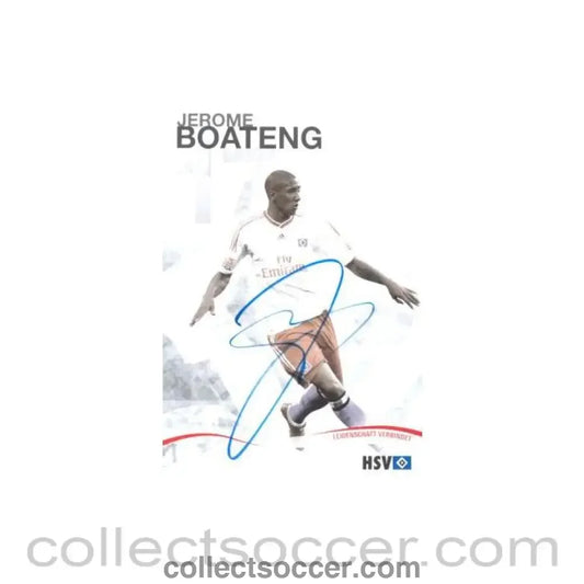 2009 - Hamburg Jerome Boateng originally signed card of Season 2009-2010