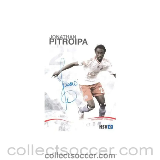 2009 - Hamburg Jonathan Pitroipa originally signed card of Season 2009-2010