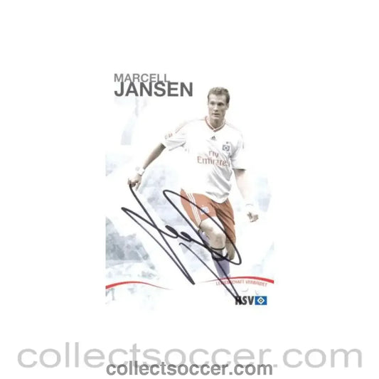 2009 - Hamburg Marcell Jansen originally signed card of Season 2009-2010