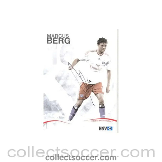 2009 - Hamburg Marcus Berg originally signed card of Season 2009-2010