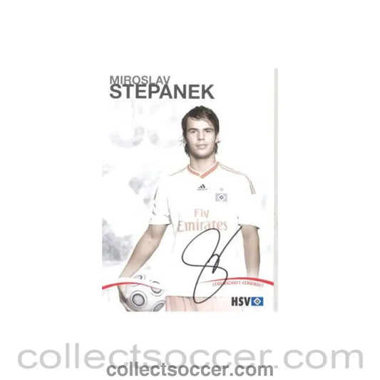 2009 - Hamburg Miroslav Stepanek originally signed card of Season 2009-2010