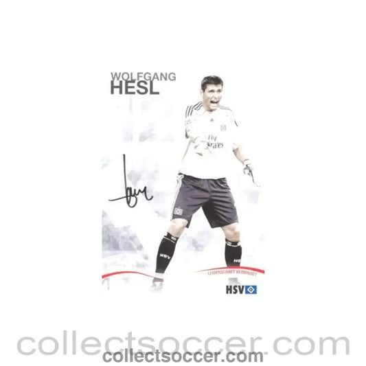2009 - Hamburg Wolfgang Hesl originally signed card of Season 2009-2010