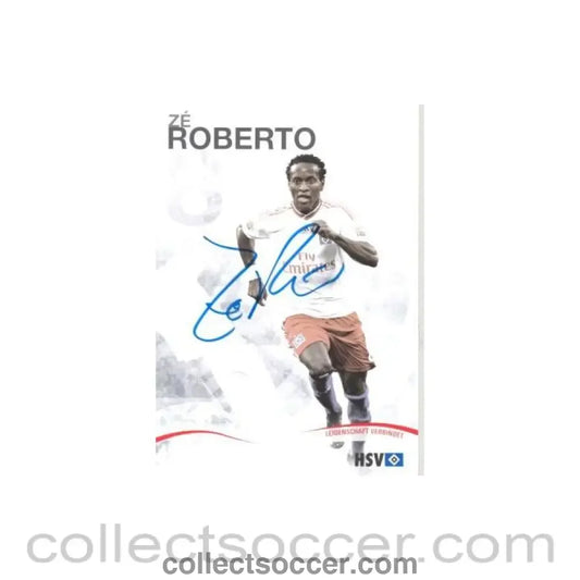 2009 - Hamburg Ze Roberto originally signed card of Season 2009-2010