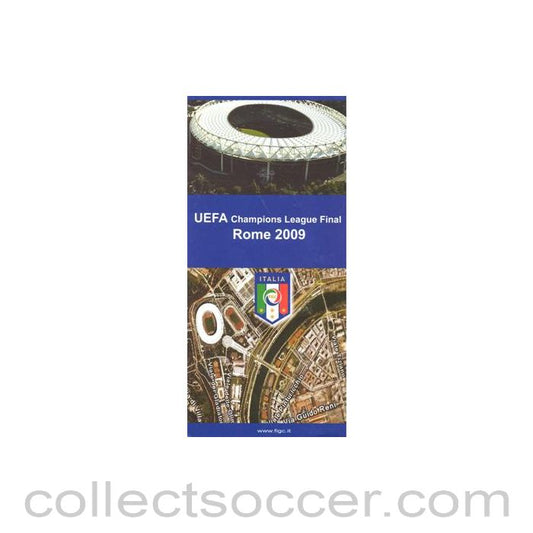 2009 Champions League Final in Rome leaflet