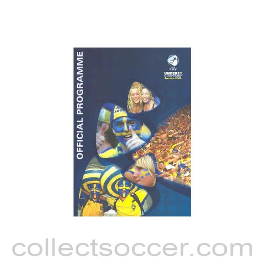 2009 Under 21 Championship in Sweden official programme of the youth tournament