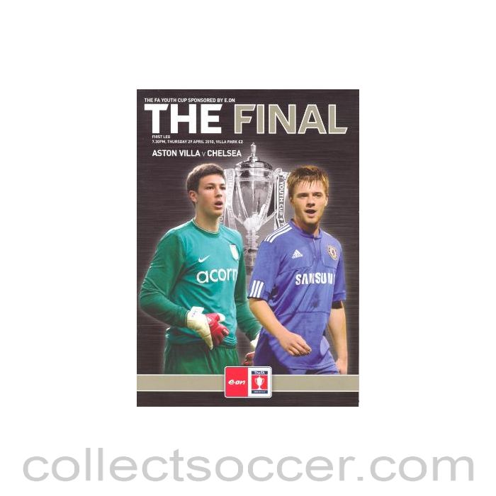 2010 - Aston Villa vChelsea official programme 29/05/2010 FA Youth Cup