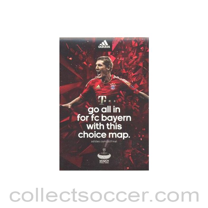 2012 Champions League Final Chelsea v Bayern Munich 19/05/2012 Bayern Choice red map