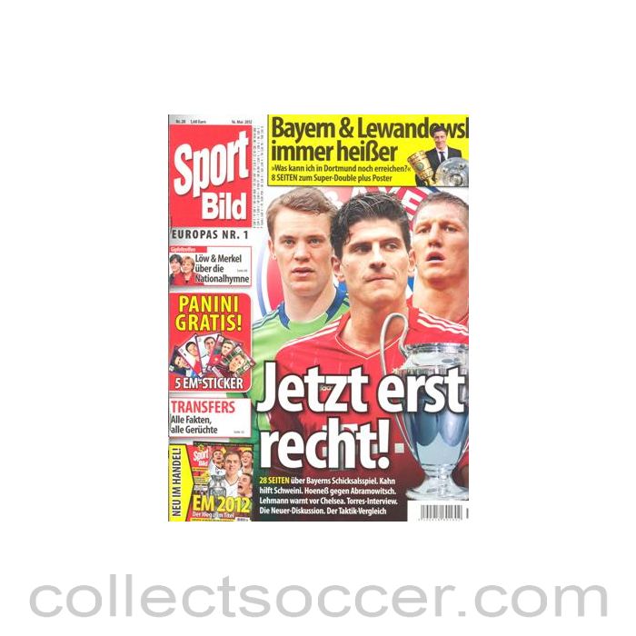 2012 Champions League Final Chelsea v Bayern Munich Sport Bild German  magazine covering the final
