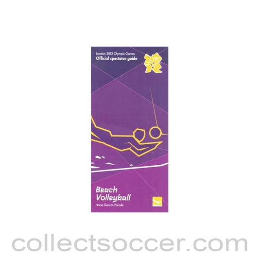 2012 London Olympics Beach Volleyball at Horse Guards Parade Official Spectator Guide/Map 07/08/2012