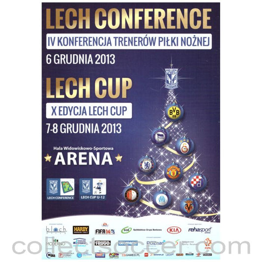 2013 Lech Cup Football Programme Chelsea Mancehster United