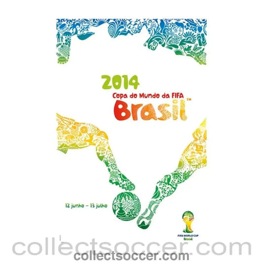 2014 World Cup Official Poster Logo in Portuguese - Collect Soccer