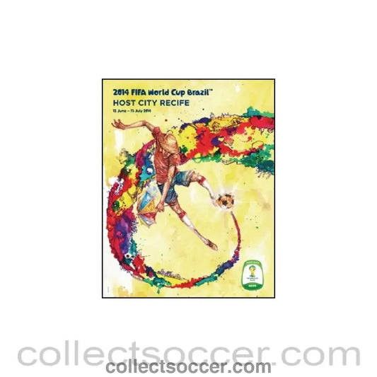 2014 World Cup Official Poster Recife Host City - Collect Soccer