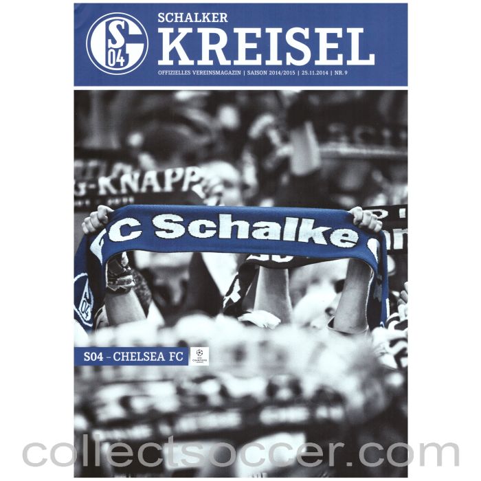 2014 - Schalke v Chelsea Official Programme 25/11/2014