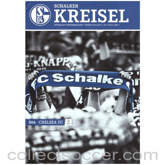 2014 - Schalke v Chelsea Official Programme 25/11/2014