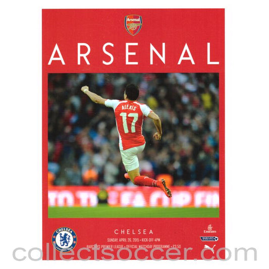 2015 Arsenal v Chelsea Official Football Programme