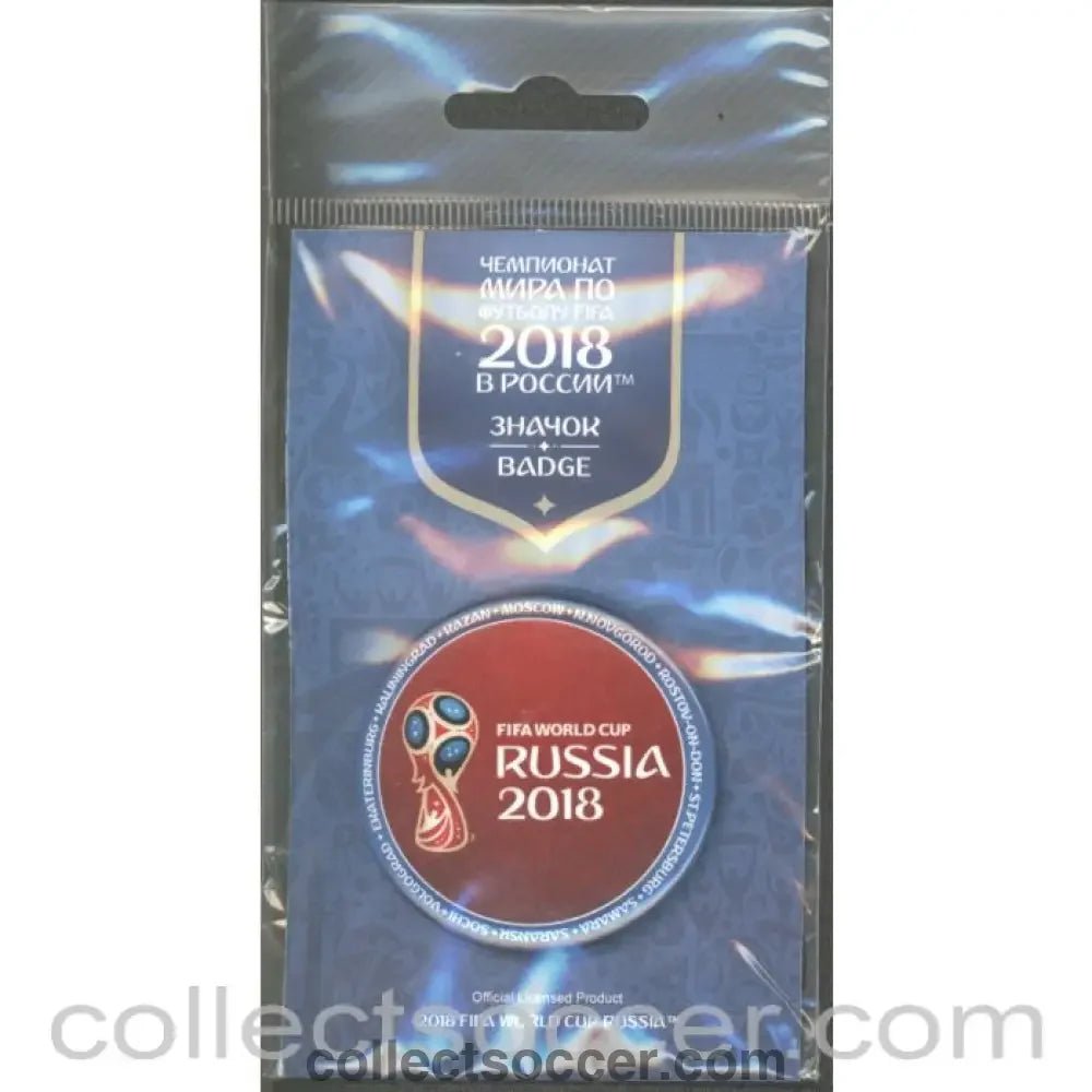 2018 World Cup in Russia - Red Badge in Original Packet unopened - Collect Soccer