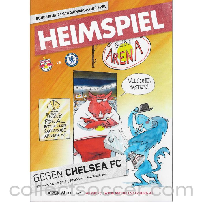 2019 - Red Bull Salzburg v Chelsea Official Programme 31/7/2019