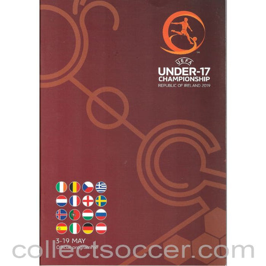 2019 UEFA Under 17 Football Championship Official Programme held in Ireland