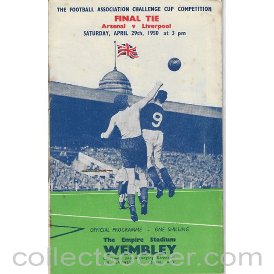 1950 FA Cup Final Programme Arsenal v Liverpool