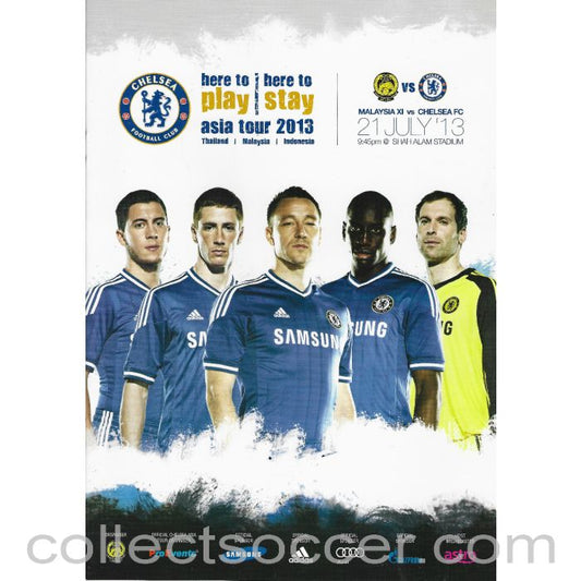 2013 - Malaysia v Chelsea 21/07/2013 Official Programme