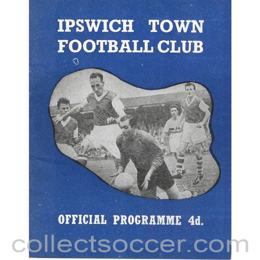 1961 - Ipswich Town Reserves v Leicester City Reserves 11/2/1961 Football Programme