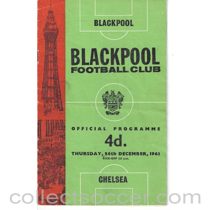 1963 - Blackpool v Chelsea 26/12/1963 Official Programme