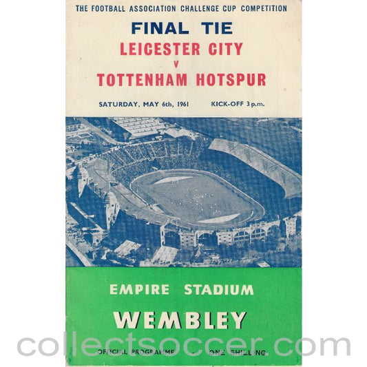 1961 FA Cup Final Programme Leicester City v Tottenham Hotspur