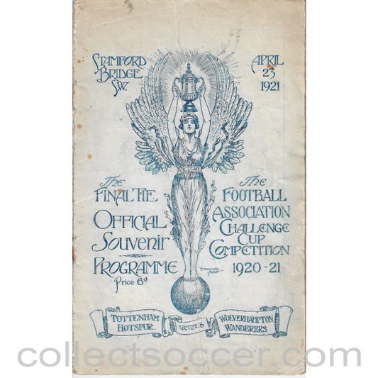 1921 FA Cup Final At Stamford Bridge Tottenham Hotspur v Wolverhampton Wanderers