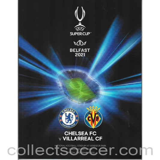2021 Super Cup Final Programme Chelsea v Villareal