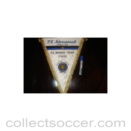 2001 - Brasov, Romania v Internationale, Milamo, Italy 27/09/2001 UEFA Cup Pennant