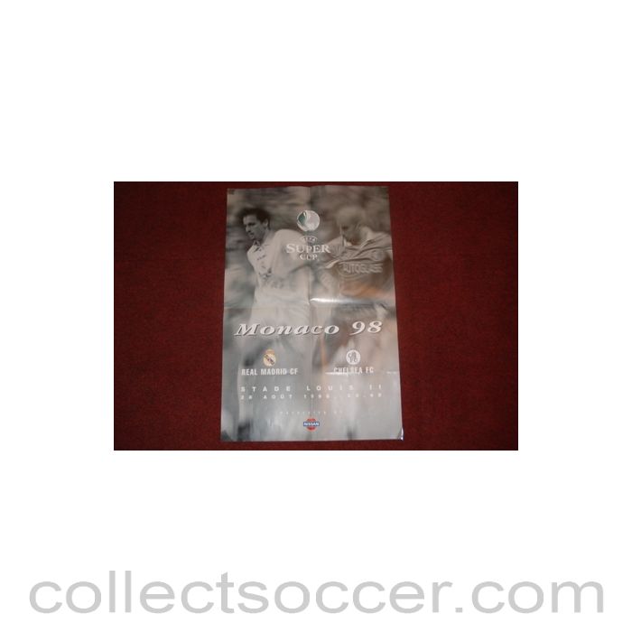 1998 - Super Cup Monaco 1998 Real Madrid v Chelsea poster
