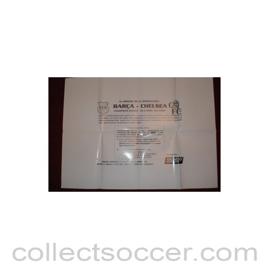 2000 - Champions League Poster Barca v Chelsea 18/04/2000