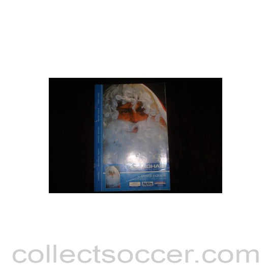 2000 - Gillingham v Crystal Palace official programme 26/12/2000