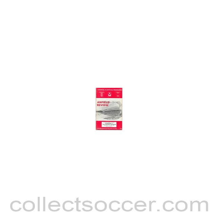 1971 - Liverpool v Tottenham Hotsur official programme 17/04/1971