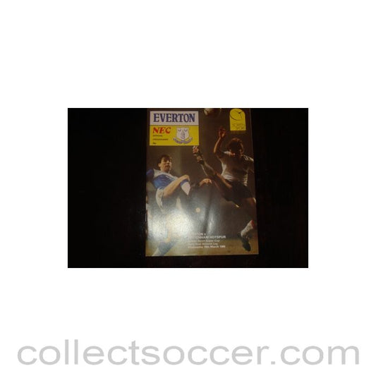 1986 - Everton v Tottenham Hotspur official programme 19/03/1986