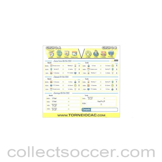 2012 - 31th International Youth Tournament In Portugal April 2012 groups sheet