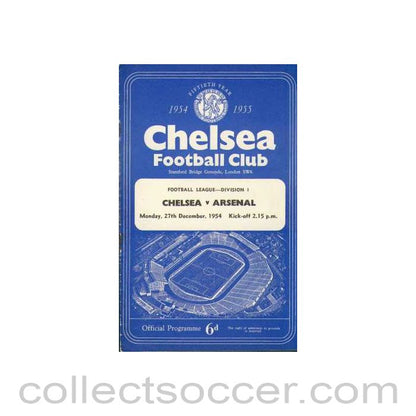 1954 - Chelsea V Arsenal 27/12/1954 Football League
