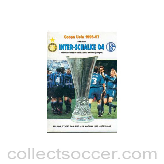 1997 UEFA Cup Final Official Programme Inter Milan V Schalke