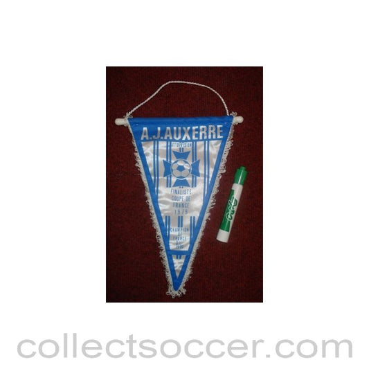 Auxerre, France Pennant once property of the football referee Neil Midgley