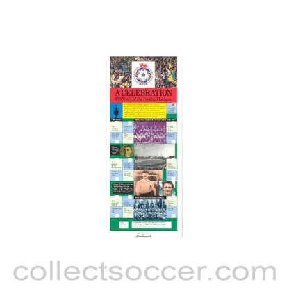 A Celebration 100 Years of the Football League booklet