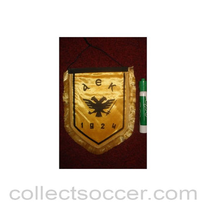 AEK Pennant once property of the football referee Neil Midgley